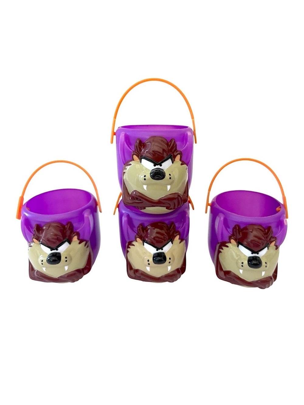 Vintage 1997 Tasmanian Devil Taz Looney Tunes Halloween Mini Buckets Fun Designs